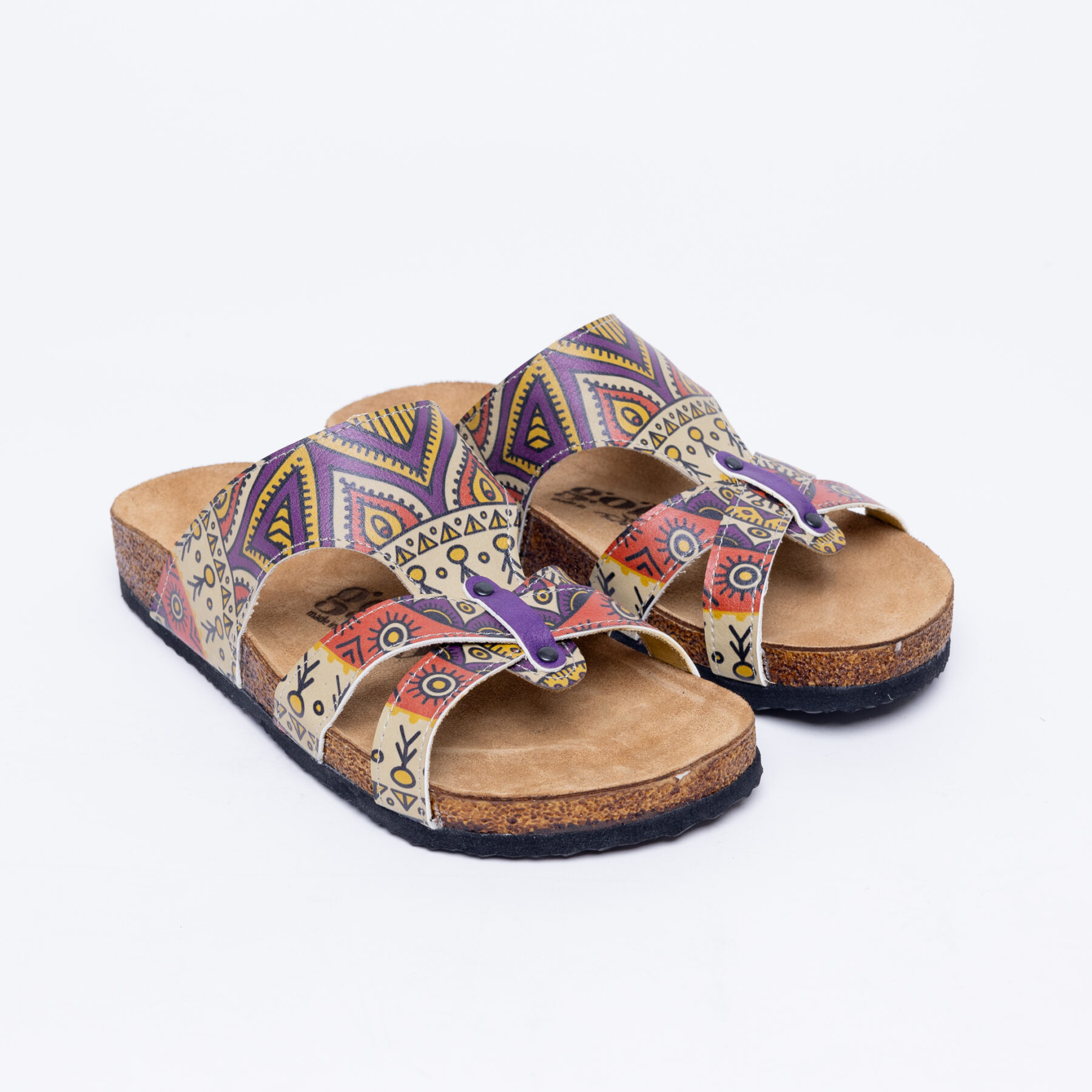 Sandalias planas mujer cómodas con suela ergonómica y estampado moderno