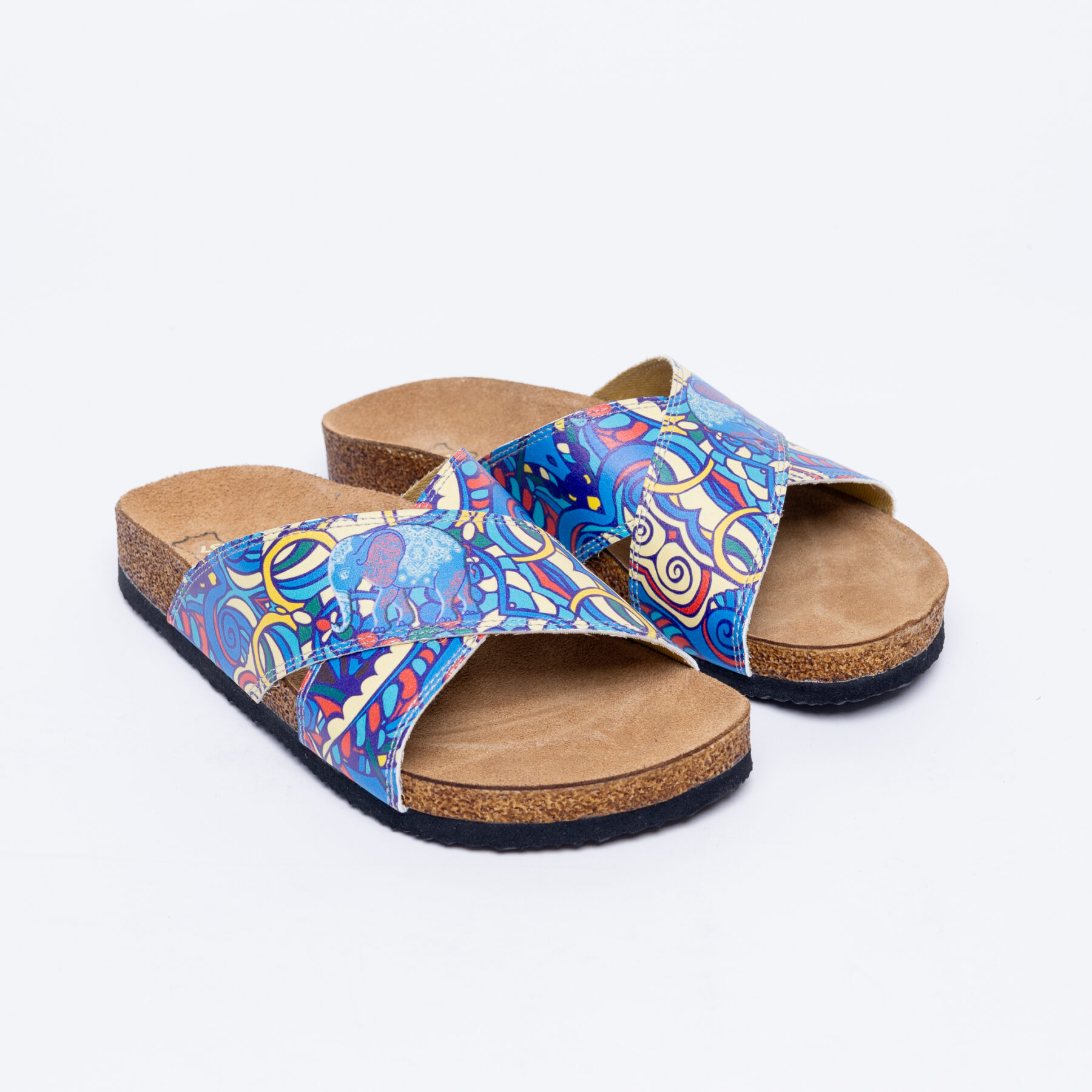 Sandalias planas mujer cómodas con suela ergonómica y estampado moderno